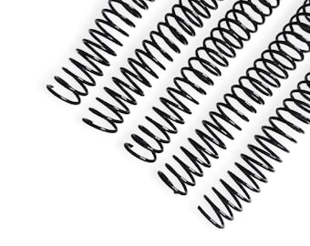 5 Pack - 1/2" Binding Spirals for Spiral Binding Documents, Planners and More!