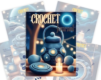 Crochet Project Planner Journal - 50 Decorative Crochet Project Planning Pages