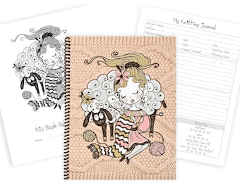Knit Stitches Knitting Journal - 50 Knitting Project Planner Pages