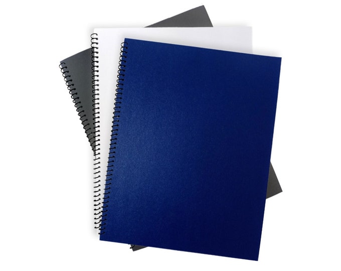 Featured listing image: Professional Print and Spiral Bind your digital file with Vinyl Covers - Custom Print and Bind