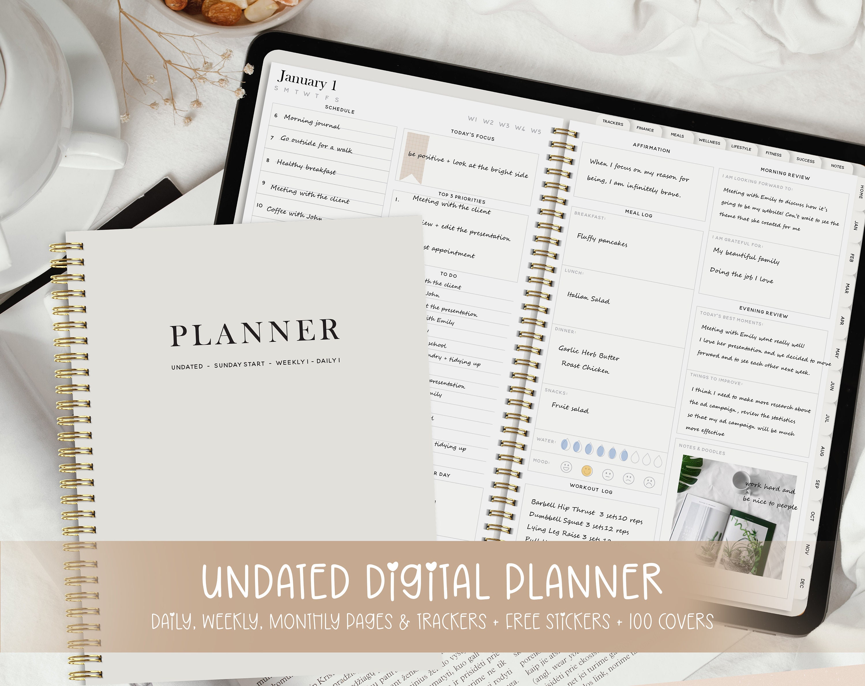 Today Planner Page Marker Ruler for 6 Ringed Agenda/discbound Agenda 