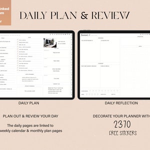 Digital Planner UNDATED Goodnotes, Minimalist, Notability, Xodo Daily ...