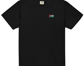 Geborduurd Palestina Vlag t shirt, Unisex zwaargewicht t-shirt, US Sizing Free Palestine shirt, Palestina Sweater,