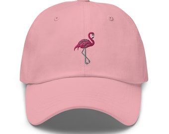 Flamingo gestickte Basketballmütze, Flamingo Baseballmütze, Flamingo Mütze, gestickt, Flamingo Caps, Flamingo Baseballmützen