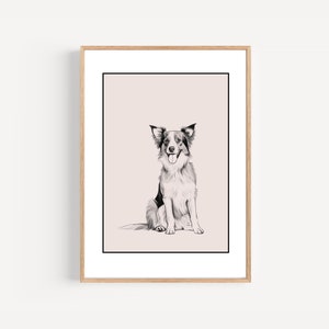 Pet Portrait, Cartoon Custom Portrait, Personalized Dog Wall Art, Pet Memorial Ideas, Digital or Print, Couple Gift, Digital Download PNG