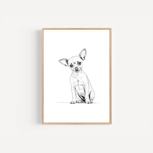 Pet Portrait, Cartoon Custom Portrait, Personalized Dog Wall Art, Pet Memorial Ideas, Digital or Print, Couple Gift, Digital Download PNG