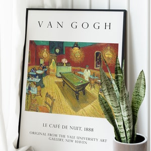 Vincent Van Gogh, The Night Café Poster, Digital Download, Digital Print