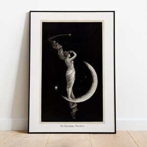 De universele favoriete poster | Vintage kunstafdruk | 19e-eeuwse klassieker | Culturele elegantie | Astronomische kaartposter | Woondecoraties | Cadeau