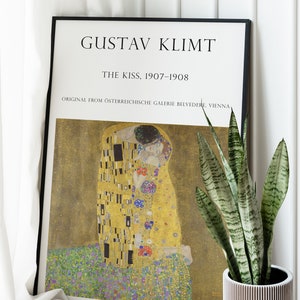 Gustav Klimt The Kiss Print: High-Resolution Art (Digital Download)