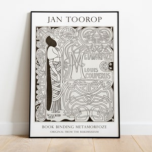 Jan Toorop Art Nouveau &quot;Metamorfoze&quot; Poster: Vintage Dutch Design