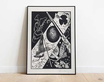 Kandinsky Small Worlds I Poster: Abstract Geometric Art
