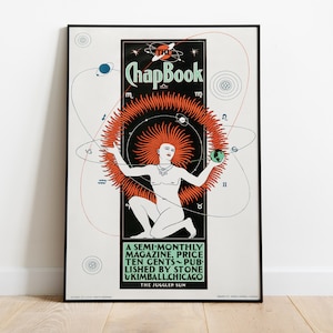 Claude Fayette Bragdon | Aesthetic Juggler Sun Poster | Vintage Circus Art | Colorful Wall Decor | Retro Carnival Print | Boho Home Decor