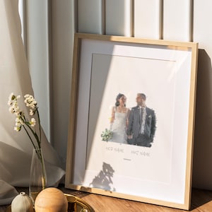 Personalized Couple Portrait, Impressionism Artwork, Custom Couple Gift for Birthday, Valentine&#39;s Day Gift for Couple, Gift for Couples