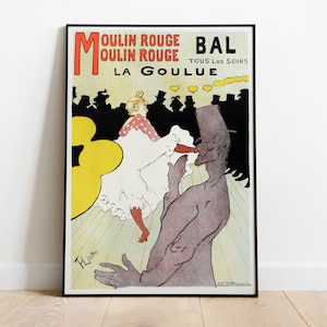 Henri de Toulouse-Lautrec | Moulin Rouge Poster | Vintage Art Print | Wall Decor | Fine Art Reproduction | Home Decor | Gift