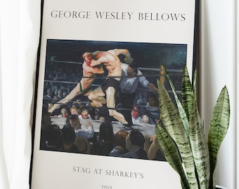 George Bellows Stag at Sharkey&#39;s Print: Boxing Art (Digital Download)
