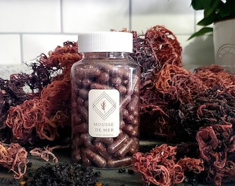 Capsule di muschio di mare viola e sambuco