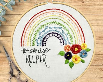 Promise Keeper Beginner Sampler Embroidery Kit with Devotional