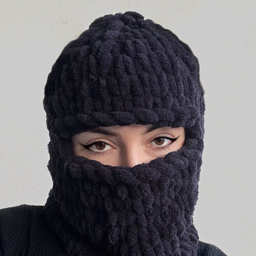 Knitted Balaclava Ski Mask Balaclava Knit Balaclava Crochet Etsy