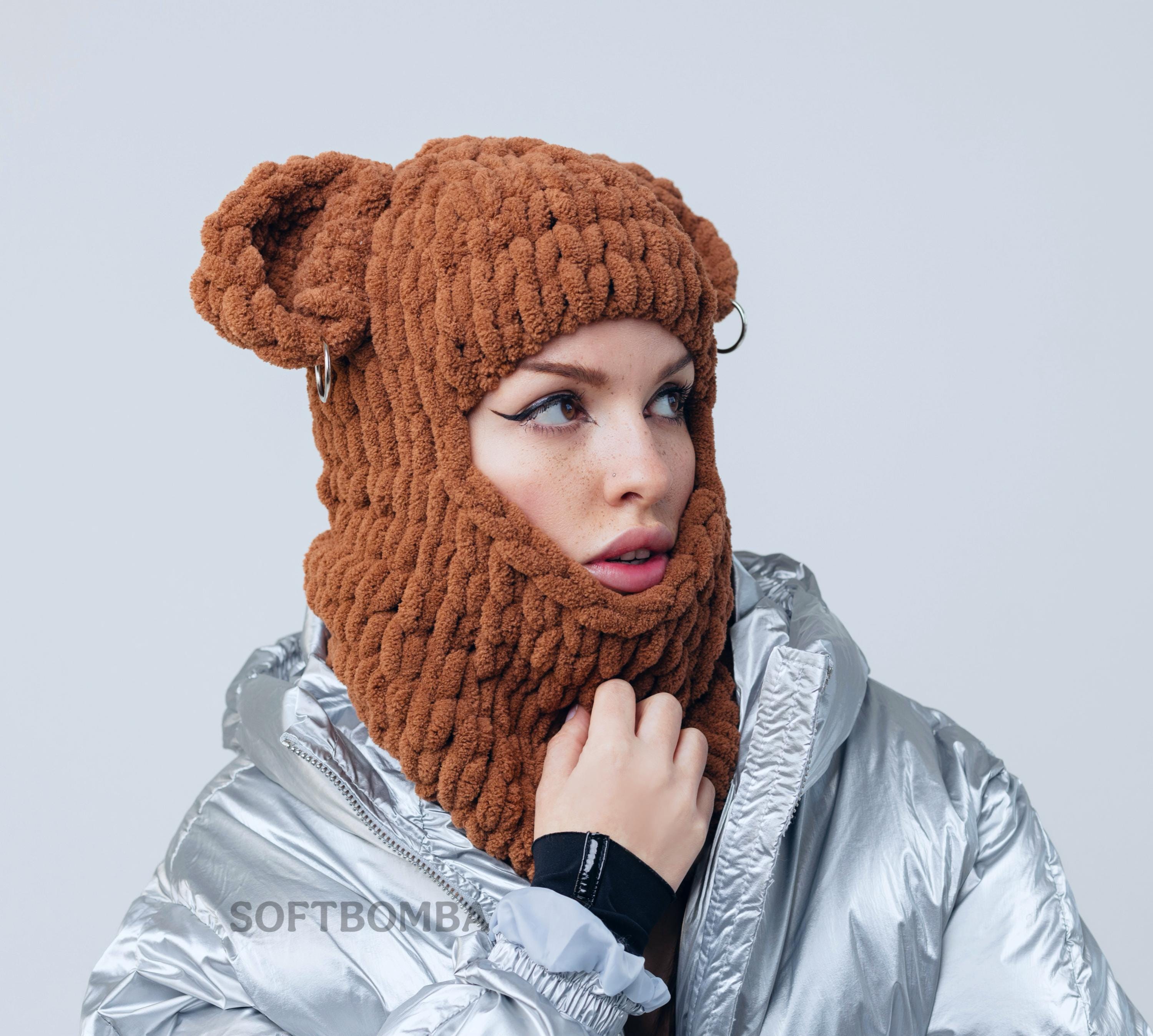 Handcrafted - Crochet Faux Fur Balaclava Beanie - Cozy & Stylish Winter How to Crochet a Balaclava: Cozy DIY Style for Every Season main image 4