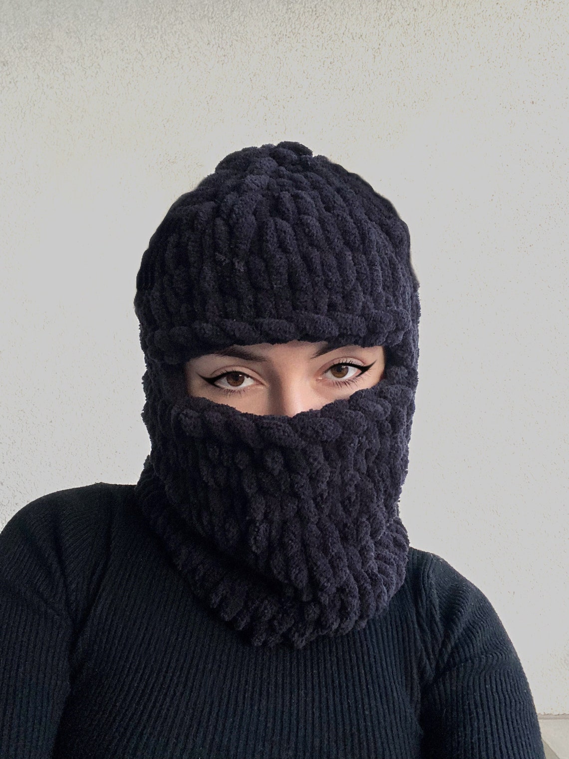 Knitted Balaclava Ski Mask Balaclava Knit Balaclava Crochet Etsy