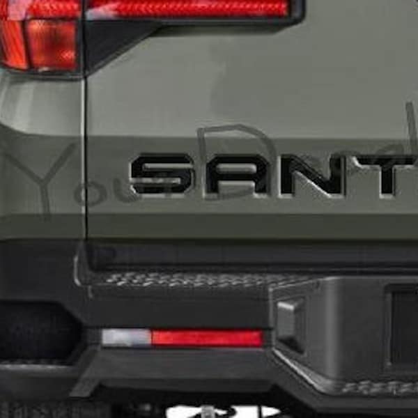 Decals compatible with the 2022-24 Hyundai Santa Cruz tailgate. Premask and instructions included!