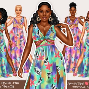 Fashion girl clipart, Black woman clipart, Girl boss clipart, Black girl clipart, Fashion clipart, Beach clipart, Summer clipart PNG