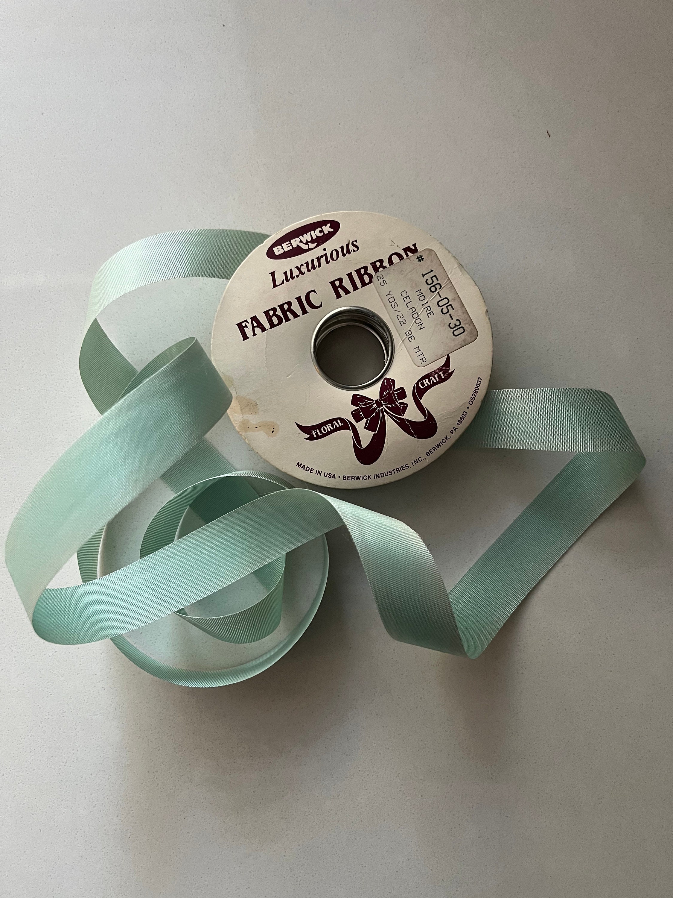 Moss Green Sheer Organza Ribbon, 1-1/2x100 Yards