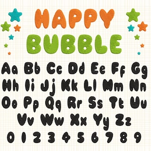 Embroidery Font Bubble Embroidery Bubble Letters Embroidery Font Machine Monogram Embroidery Font Embroidery Font Pes Hus Jef Dst Vp3