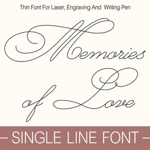 Einzeilige Schrift Laserschrift Gravurschrift Single Stroke Schrift Stickschrift Einzeilige Schrift für Cricut Silhouette Glowforge Einzeilige Schrift