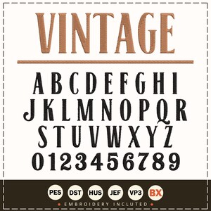 Embroidery Font Vintage Retro Embroidery Font Classic Embroidery Font Vintage Machine Embroidery Font Vintage Monogram Embroidery BX Font