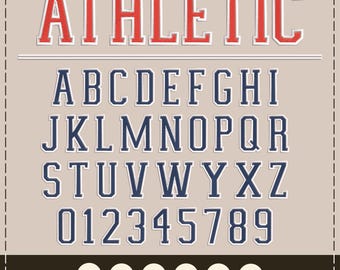 Varsity Embroidery Font Athletic Embroidery Font Machine Embroidery Font Varsity Embroidery Font 2 Colors Embroidery BX Pes Hus Jef Dst Vp3