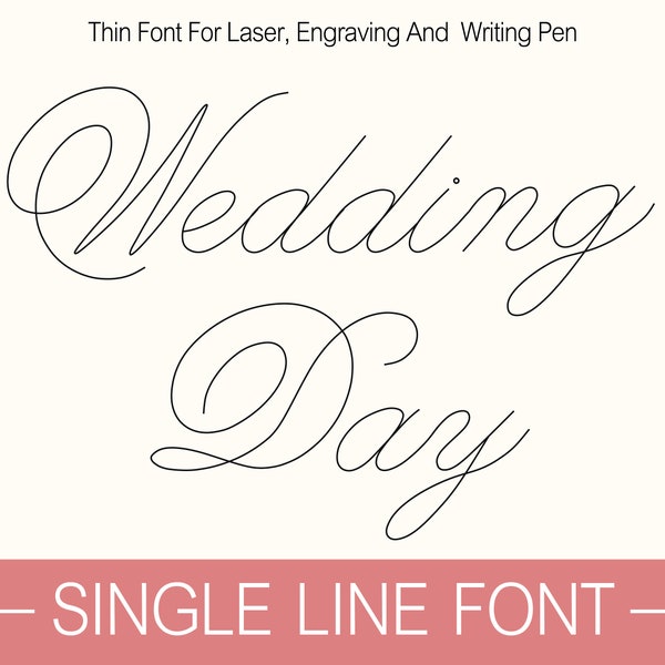 Single Line Font Engraving Font Single Stroke Font Stick Font Single Line Font For Cricut Silhouette Glowforge Font For Laser One Line Font