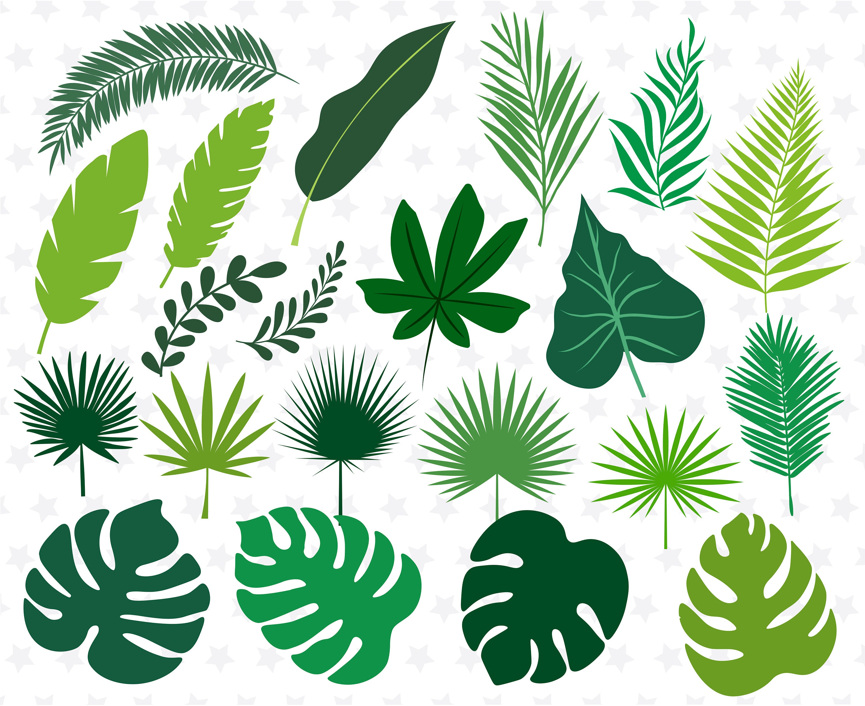 Tropical Leaves Svg Monstera Svg Tropical Leaf Svg Leaves Svg for ...