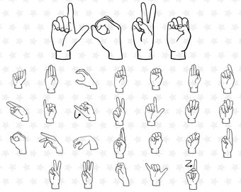 Asl Alphabet Etsy