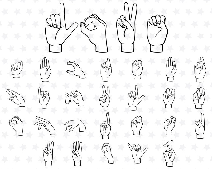 Pocket Sign American Sign Language Svg ASL Svg Sign Language Hand Sign Language Svg ...