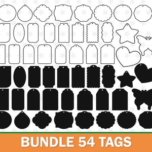 Geschenkanhänger svg Tag Cut File SVG Tags SVG Label SVG Tags Vektor SVG Dateien Tags SVG Bundle Geschenkanhänger svg Tags für Cricut