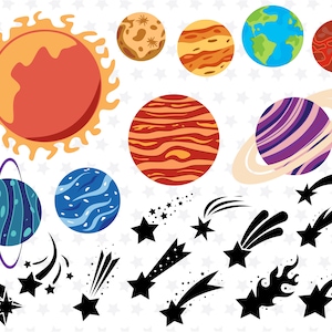 Sistema Solar svg Planetas del Sistema Solar svg Espacio svg Planetas svg Tierra svg Sistema Solar svg archivos para Cricut Galaxy svg Vector de planeta