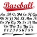 Baseball Font With Tail Baseball Font TTF SVG PNG and Text Tails Baseball Script Font Softball Font Baseball Font Cricut Baseball Logo Font