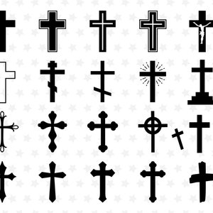 Cross Svg Bundle Cross Svg Laser Cross Svg Cricut Cross Svg Glowforge Cross Svg Layered Cross Cut File Christian Svg Catholic Svg Easter svg