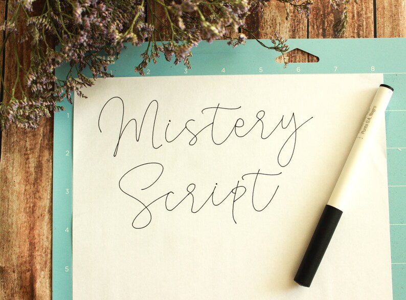 Font for Cricut Calligraphy Pen Font to Use With Cricut Pen Etsy