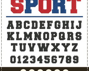 Embroidery BX Font Varsity Embroidery Font College Machine Embroidery Font Sport Letters Embroidery Varsity Font BX Pes Hus Jef Dst Vp3