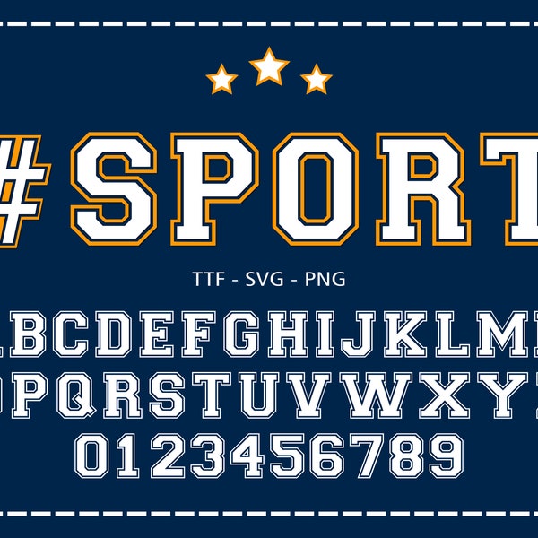 Varsity Font Varsity Letters Font Varsity Script Font College Font Sport Font Baseball Font Varsity Font TTF SVG Laeyrs Files For Cricut