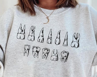 Dental sweatshirt, gift for dentist, dental hygienist, dental gifts, dental gift, dental assistant, teeth, dental school, dental student
