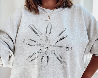 Dental sweatshirt, gift for dentist, dental hygienist, dental gifts, dental gift, dental assistant, dental school, dental student crewneck