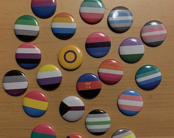 Pride pins 1" (customizable)
