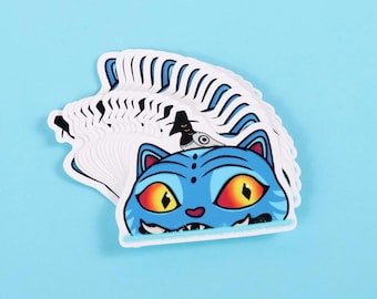 KDH Derpy cat and bird sticker