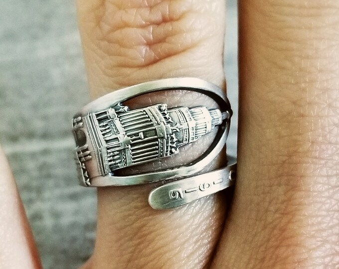 Sterling San Francisco Ring, San Fran Ring, Sterling Ring, Vintage Ring, Sterling Ring, Adjustable Vintage Ring, Sterling Gift,  1697