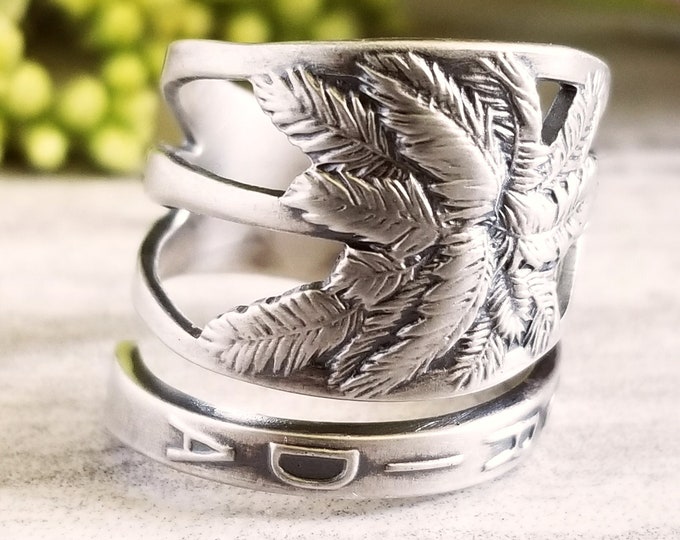 Sterling Palm Tree Ring, Florida Silver Ring, Beach Souvenir Ring, Florida Ring, Sterling Ring, Vintage Ring, Sterling Souvenir Ring, 788