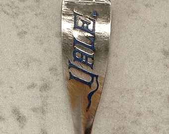 Towle Silversmiths Sterling Silver Yale Spoon, 1890s Yale Crew Rowing Oar Souvenir Spoon, Towle Silver Collectible Spoon, 2416
