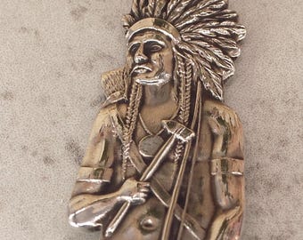 Sterling Silver Native American Spoon, Niagara Falls Collectible Souvenir Spoon, 925 Sterling Silver Indigenous History Spoon, 2420